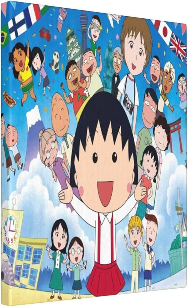 Amazon.co.jp: ちびまる子ちゃん ポスターアートパネル 壁の絵